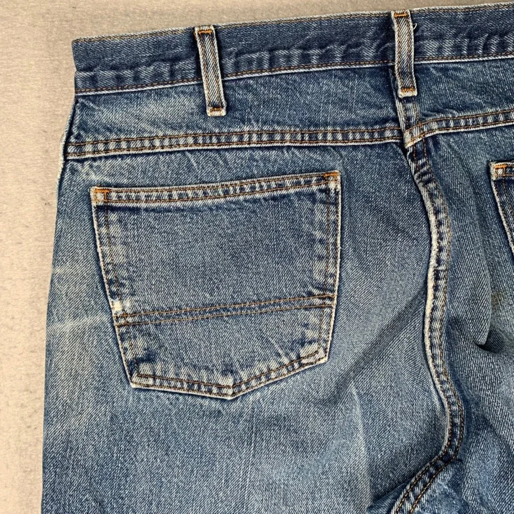 Dickies Jeans Mens 38x30 Blue Distressed Straight Leg Denim Workwear W6D1444 - Picture 15 of 16